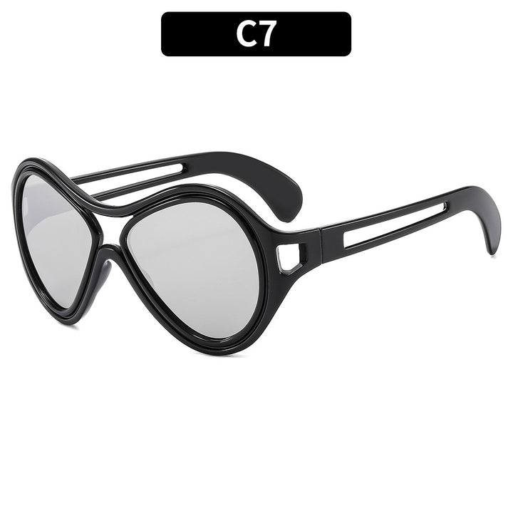 Retro-Inspired Shield Sunglasses