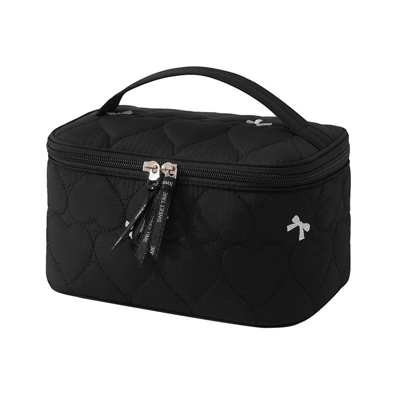Quilted Makeup Storage Box Bowlift