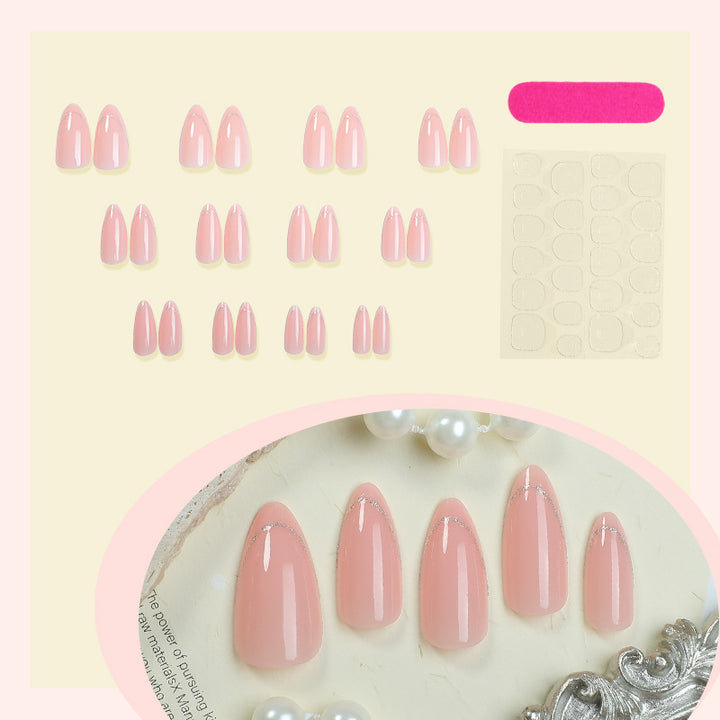 Artificial nail set with natural look and flexible fit Bowlift