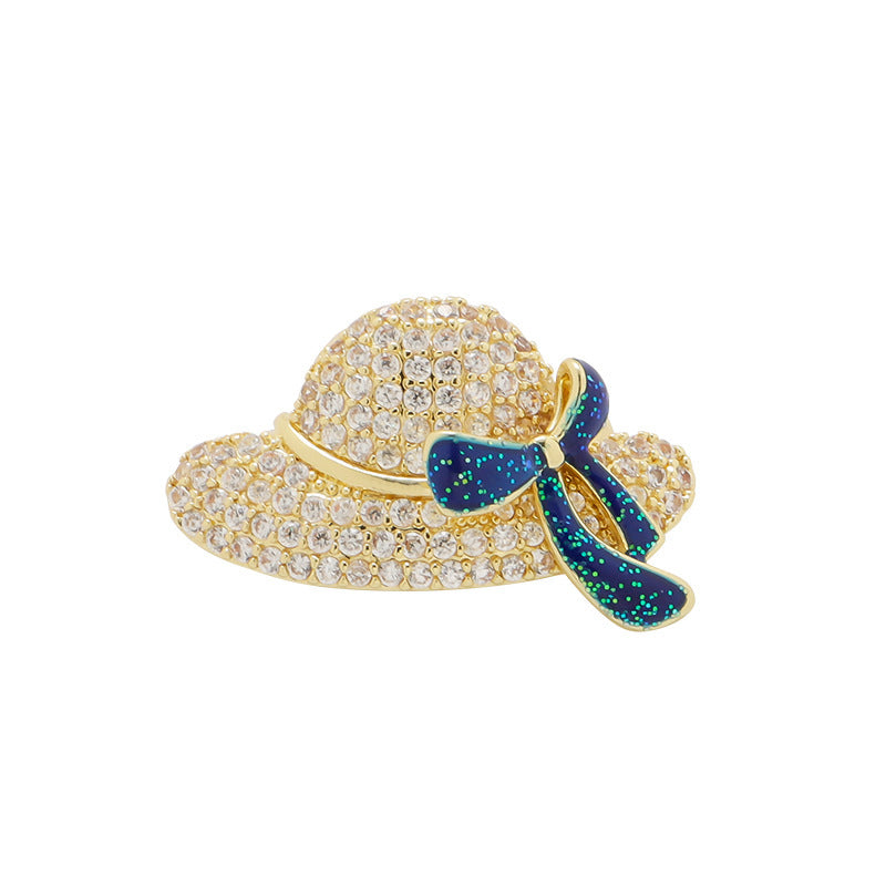 Glamorous flower brooch with sparkling crystals Bowlift