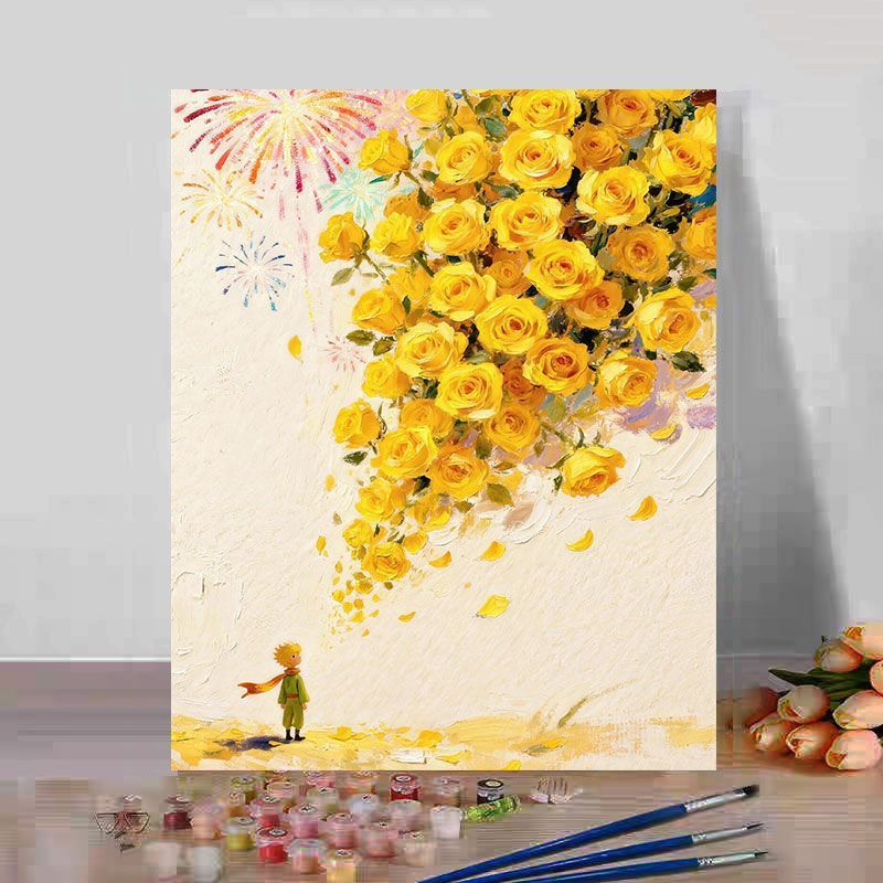 Floral Fantasy Art Canvas Print Bowlift