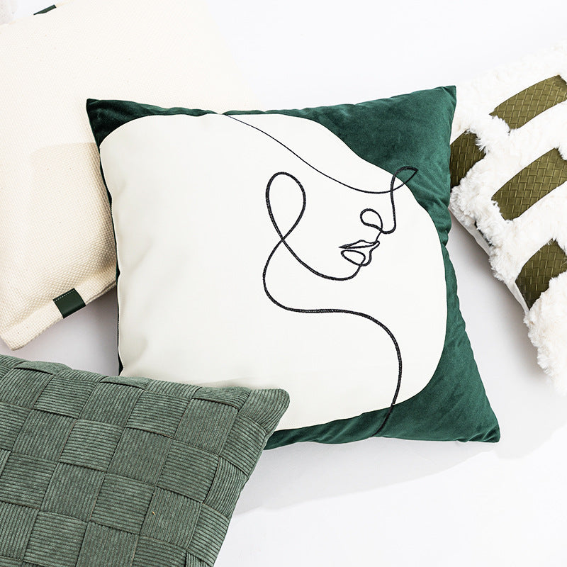 Women Decorative Pillowcase with modern minimalism and unique art design Bowlift