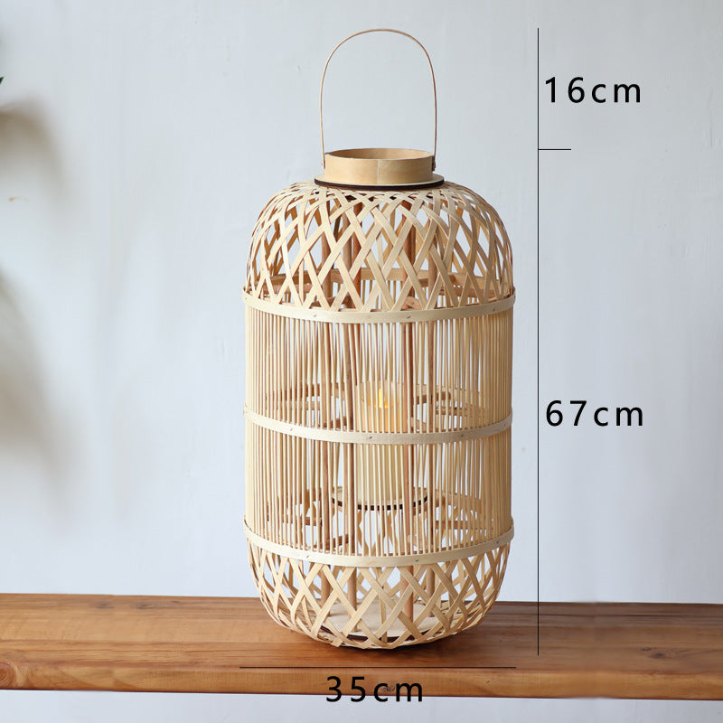 Stylish Rattan Lantern Bowlift