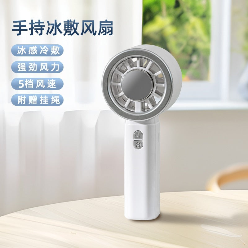 Women Portable Mini Cooling Fan with USB Connection and 5 Speeds Bowlift