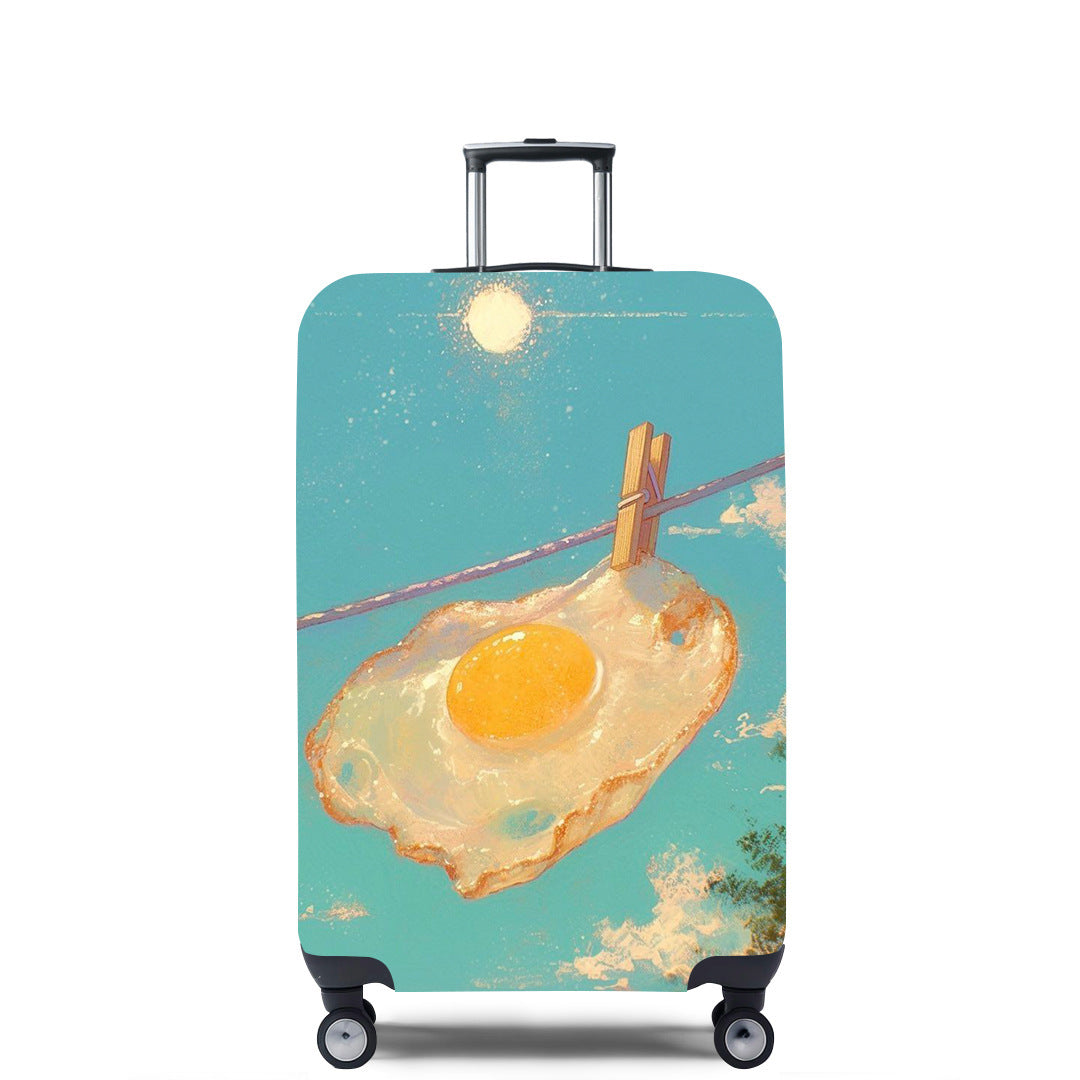 Women's Hard Shell Suitcase with Unique Illustrative Design Bowlift