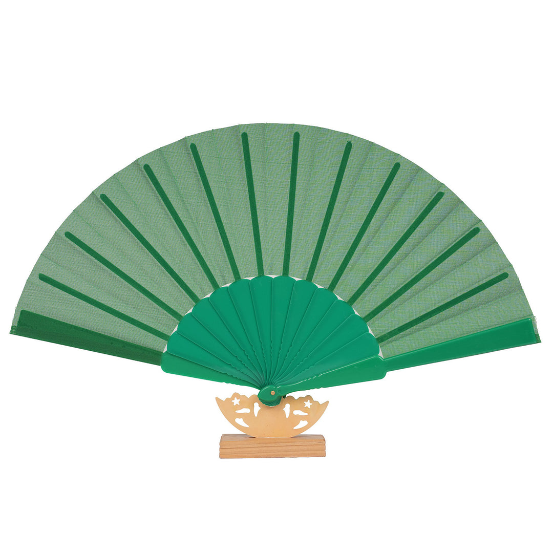Women's artistic hand fan with filigree wooden handle Bowlift