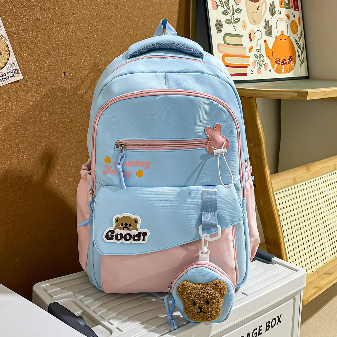 Cute Animal-Themed School Backpack Bowlift