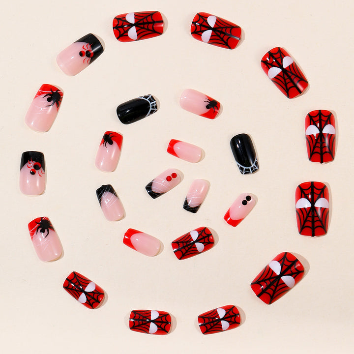 Spider-Themed Decorative Nail Art Bowlift