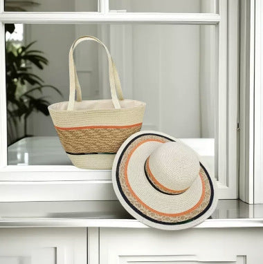 Beach bag with colorful stripes Bowlift