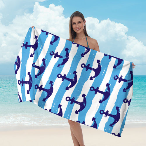 Beach towel with colorful tropical motif Bowlift