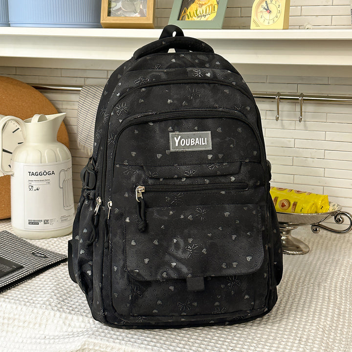 Fashion-Forward Patterned School Backpack