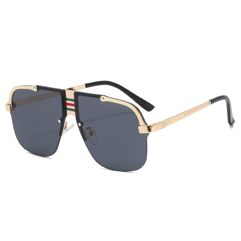 Women's Oversized Sunglasses with unique gradient lenses and striking metal frame Bowlift