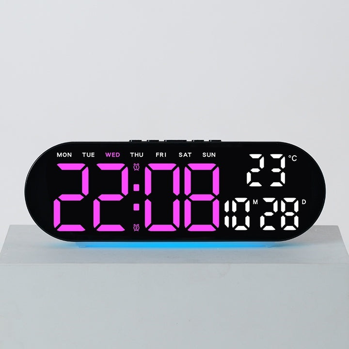 Digital alarm clock with multifunctional LED display and integrated thermometer function Bowlift
