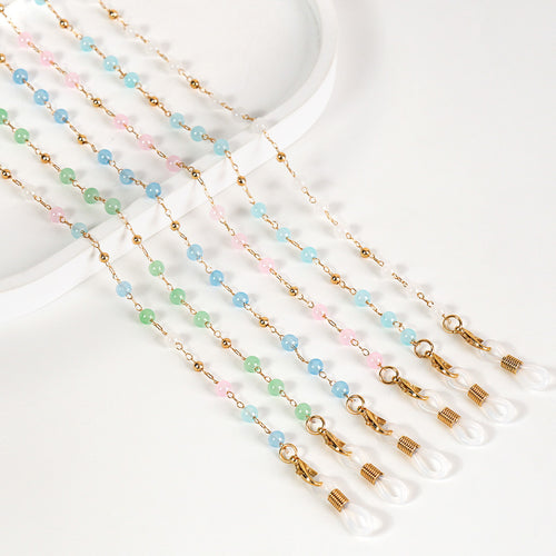 Beaded Eyewear Retainer Chain Bowlift