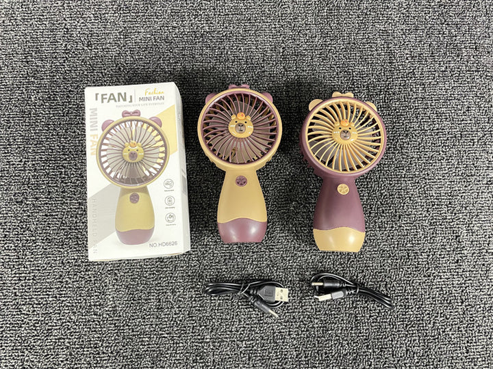 Unisex Portable Mini Hand Fan with Ergonomic Grip and USB Charging Function Bowlift