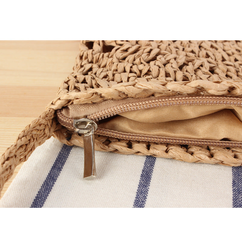 Handmade shoulder bag with elegant pattern mix Bowlift