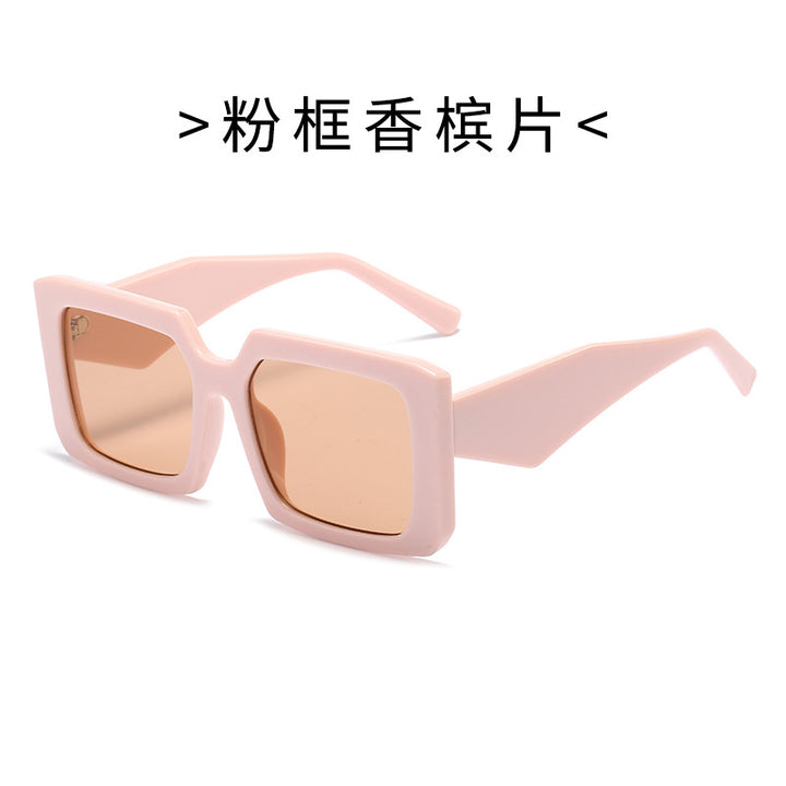 Women’s Geometric Sunglasses with Wide Frame Bowlift