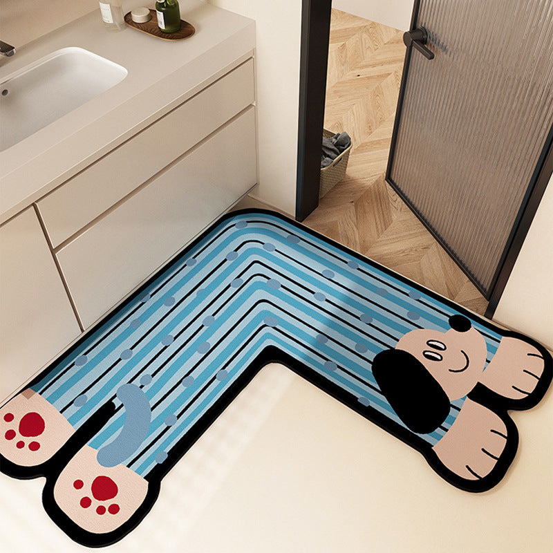 Fun-Filled Cartoon-Themed Bath Mat Bowlift