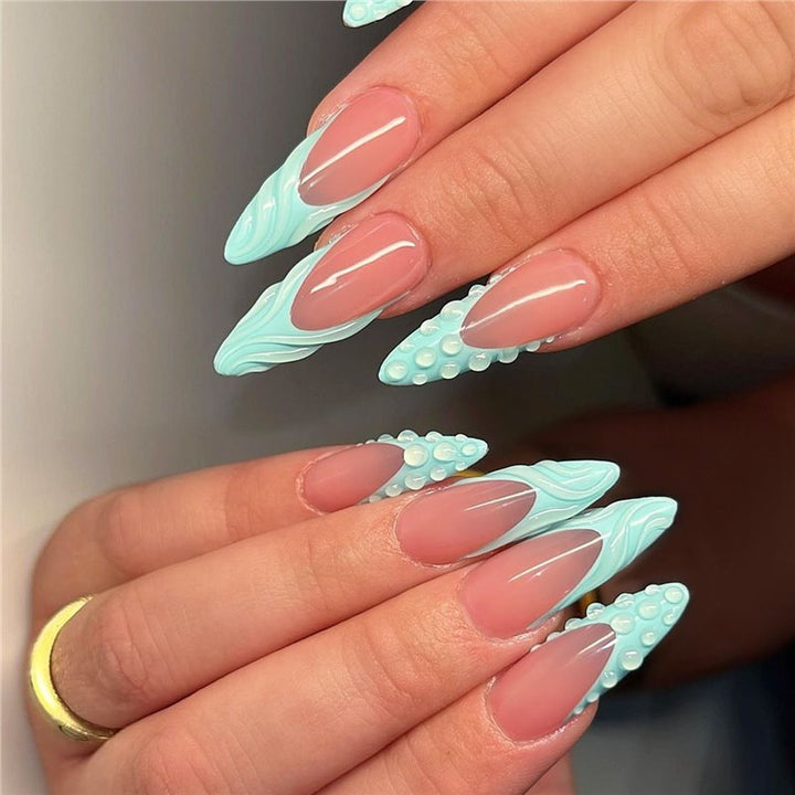 Artistic 3D Press-On Nail Extensions Bowlift