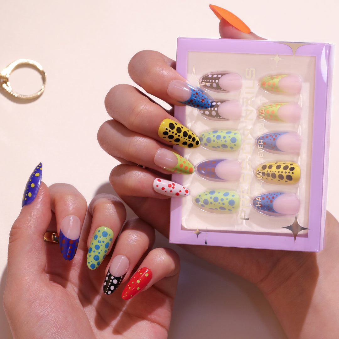 Artificial nail art with creative patterns Bowlift