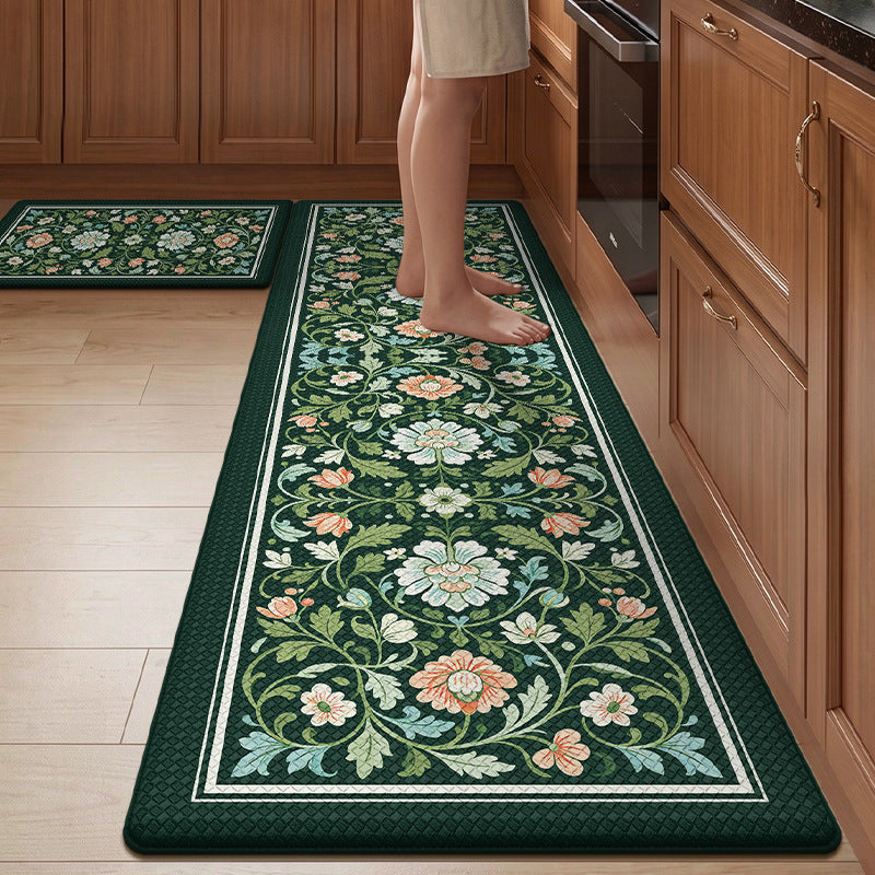 Floral Pattern Kitchen Comfort Mat Set Bowlift