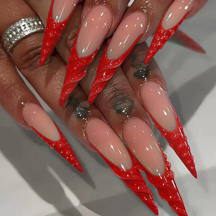 3D Sculpted Nail Art Extensions Bowlift
