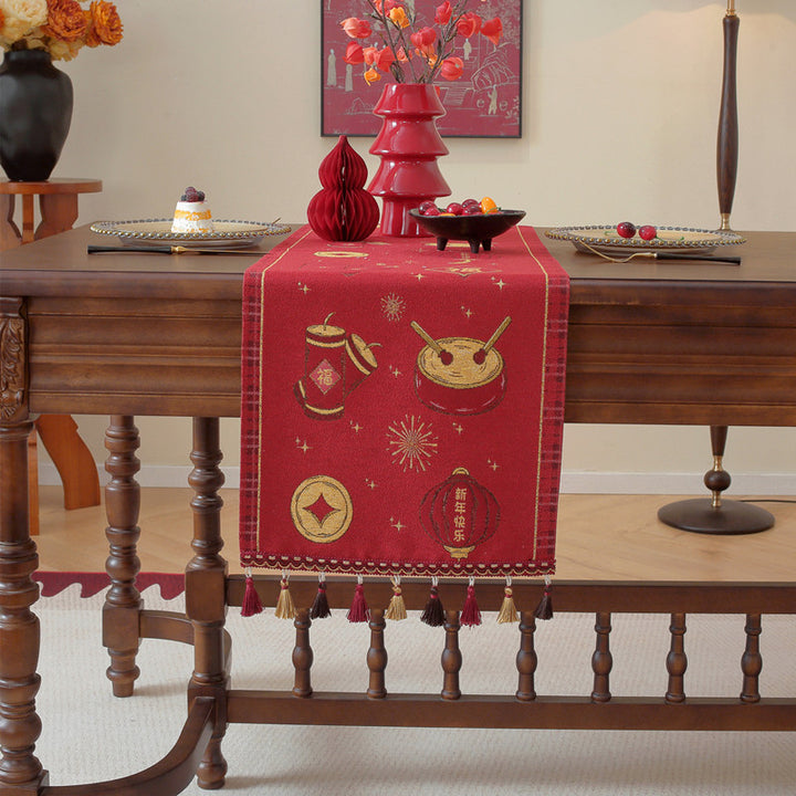 Decorative Floral Patterned Table Runner