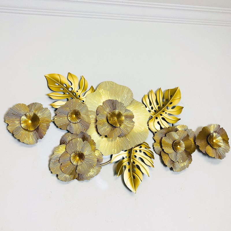 Floral Metal Wall Sculpture Bowlift