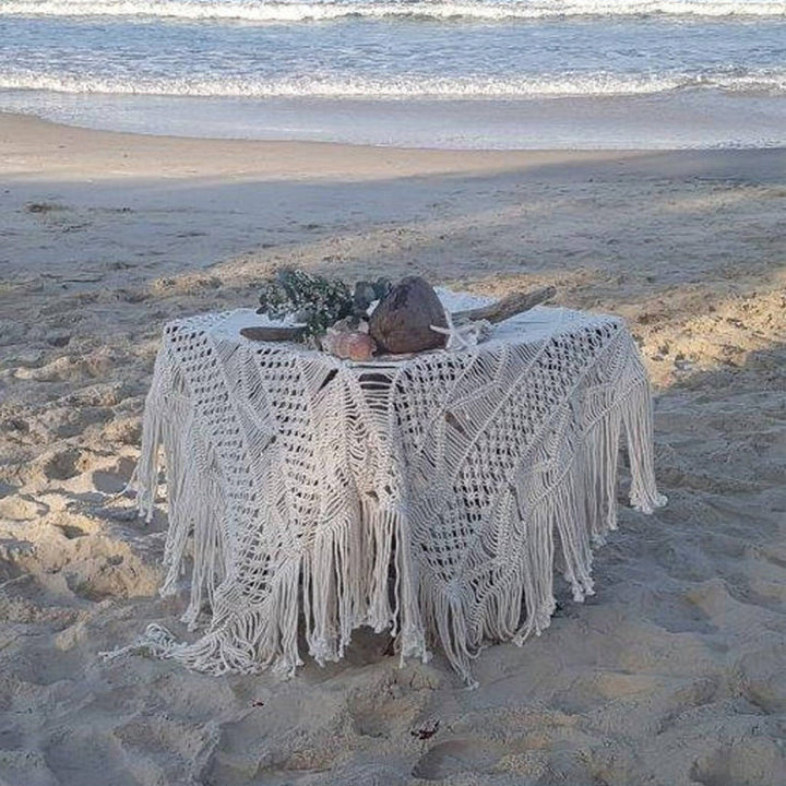 Bohemian Macrame Table Cover Bowlift