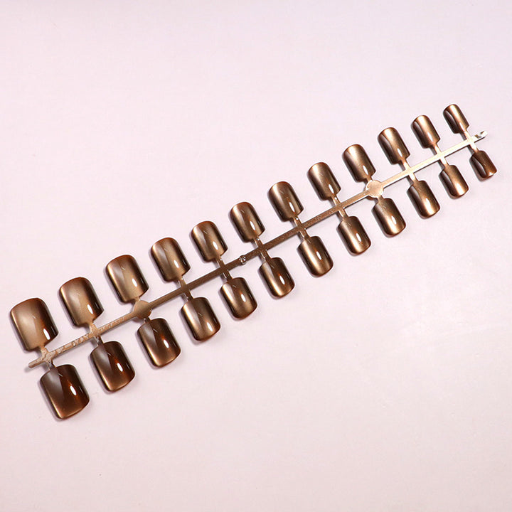 Glossy Long-Lasting Press-On Nail Set Bowlift