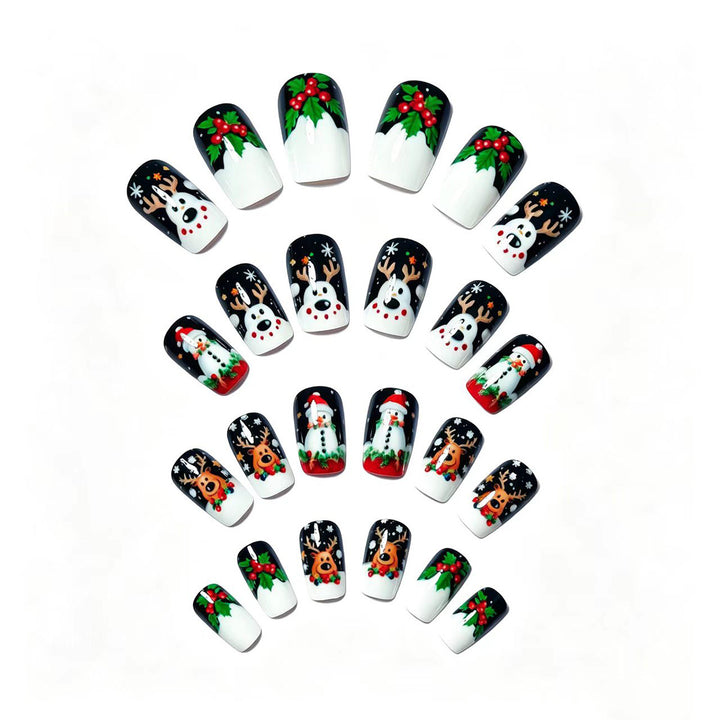 Festive 3D Holiday Character Nail Art Bowlift