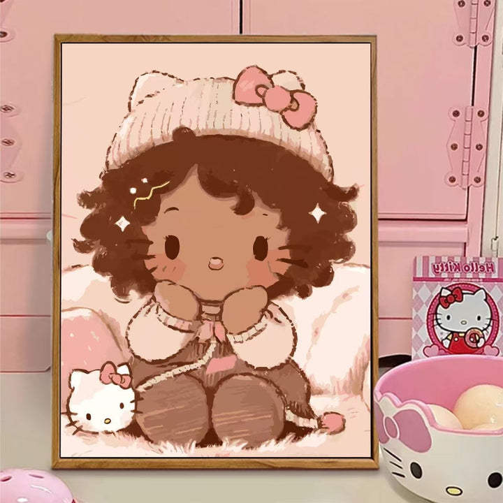 Cute Cartoon Character Canvas Art Bowlift
