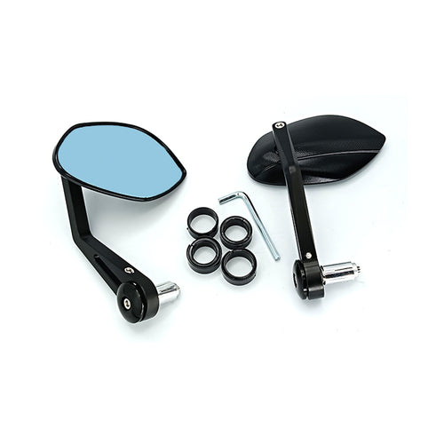 Ergonomic motorcycle rearview mirror with scratch-resistant surface Bowlift