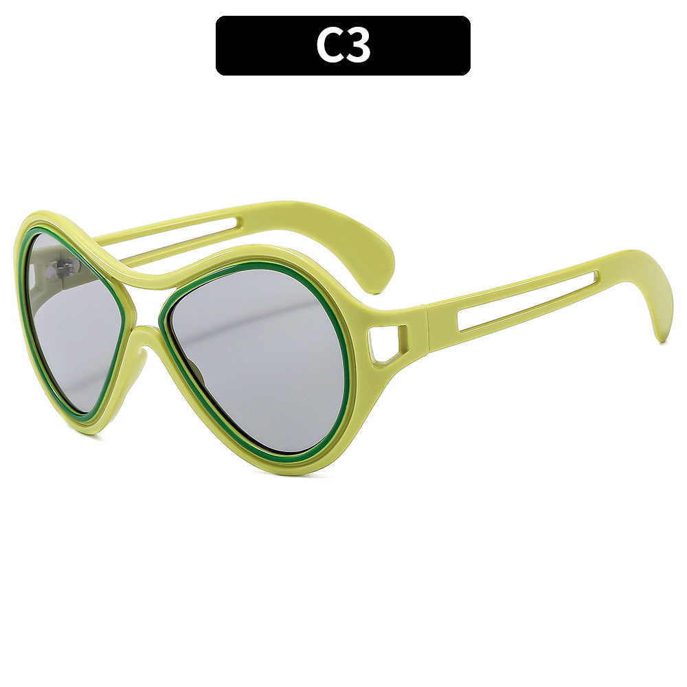 Retro-Inspired Shield Sunglasses