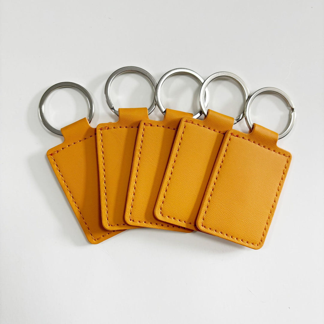 Unisex keychain made of high-quality synthetic leather with custom label Bowlift