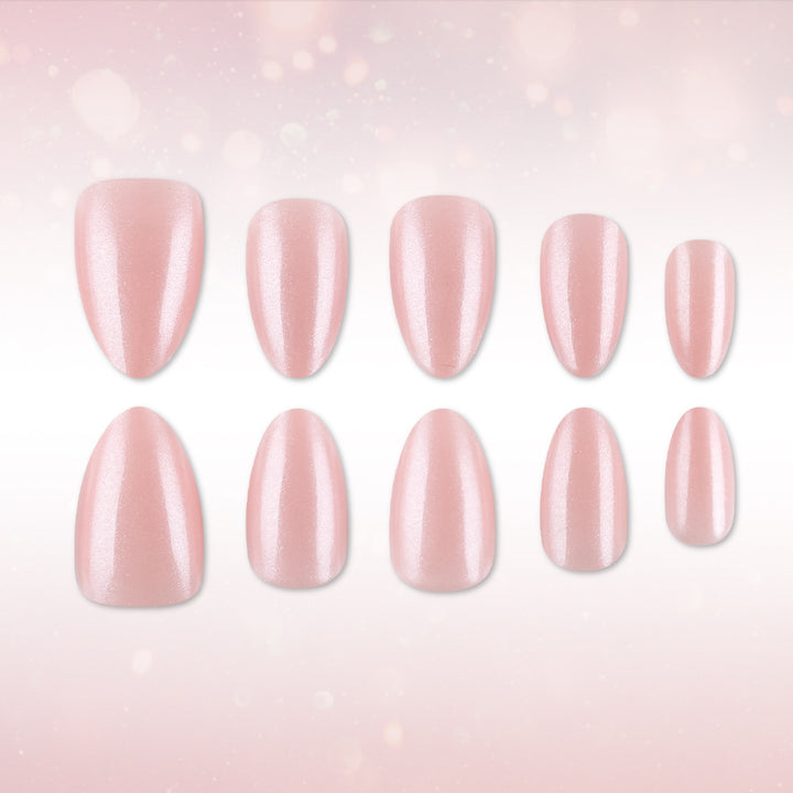 Elegant Almond-Shaped Press-On Nails Bowlift