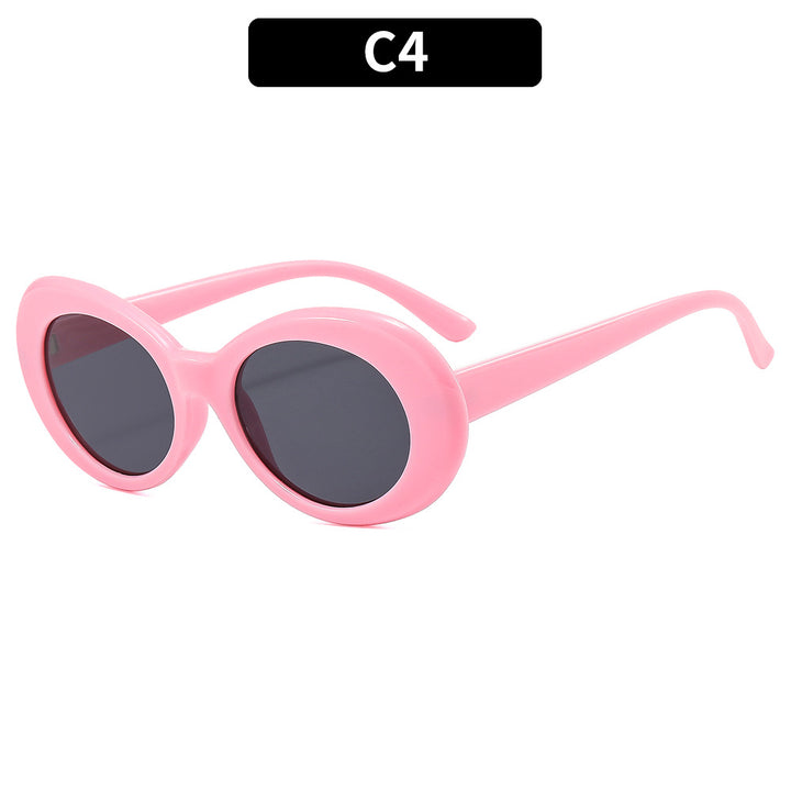 Retro-Inspired Oversized Oval Sunglasses