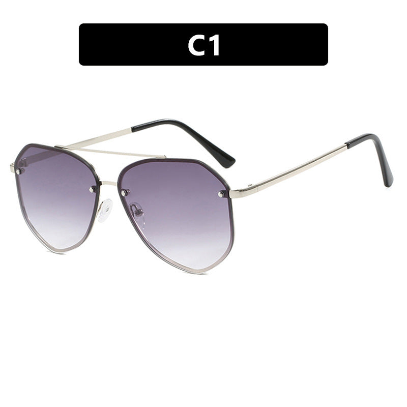 Women's geometric sunglasses with delicate frame Bowlift