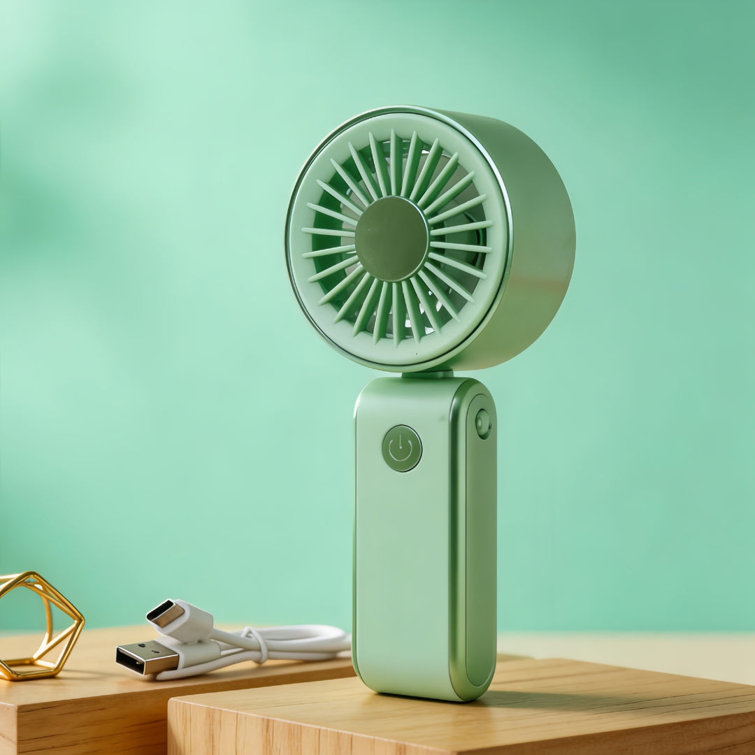 Women Portable Mini Handheld Fan with USB Charging Function Bowlift
