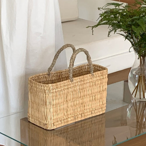 Playful Handwoven Shopping Bag Bowlift