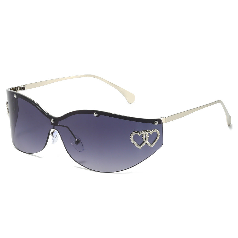 Fashion-Forward Avant-Garde Shield Sunglasses Bowlift