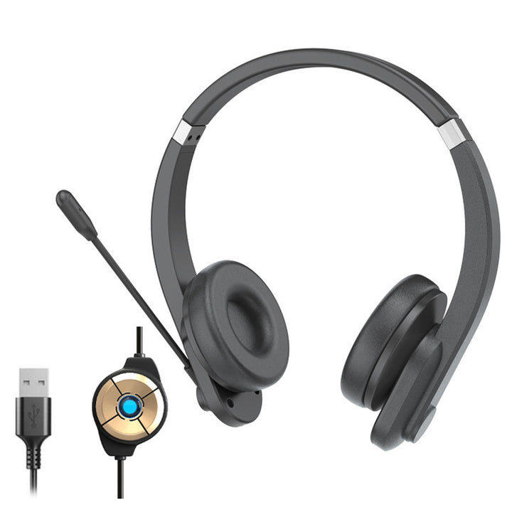 USB Noise-Canceling Headset Bowlift