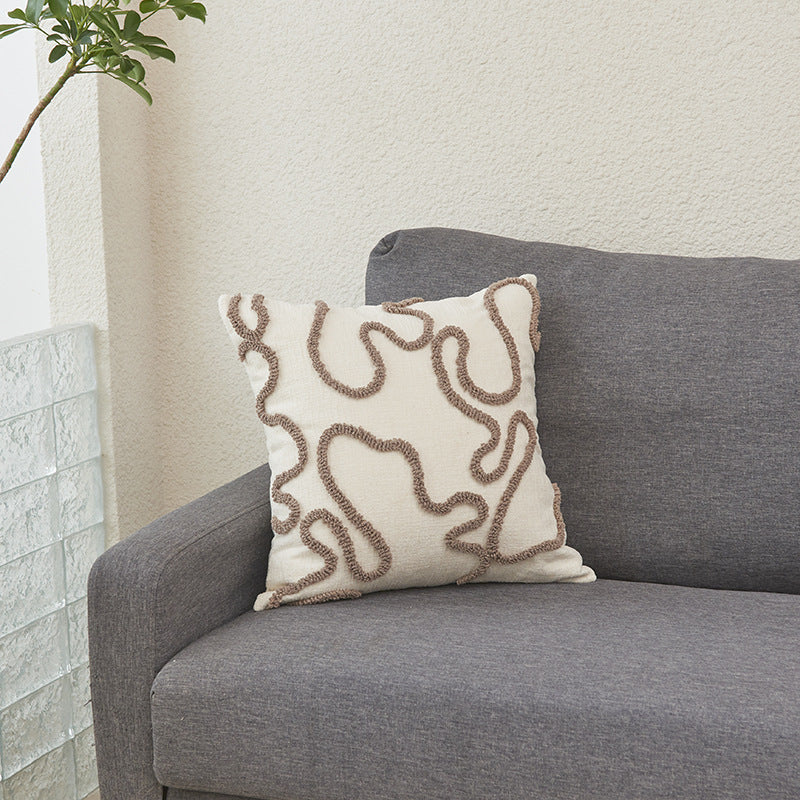 Textured Pattern Decorative Cushion
