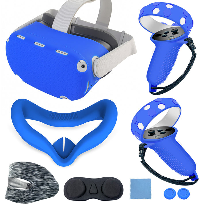 VR headset with ergonomic holding bracket and protective cover Bowlift