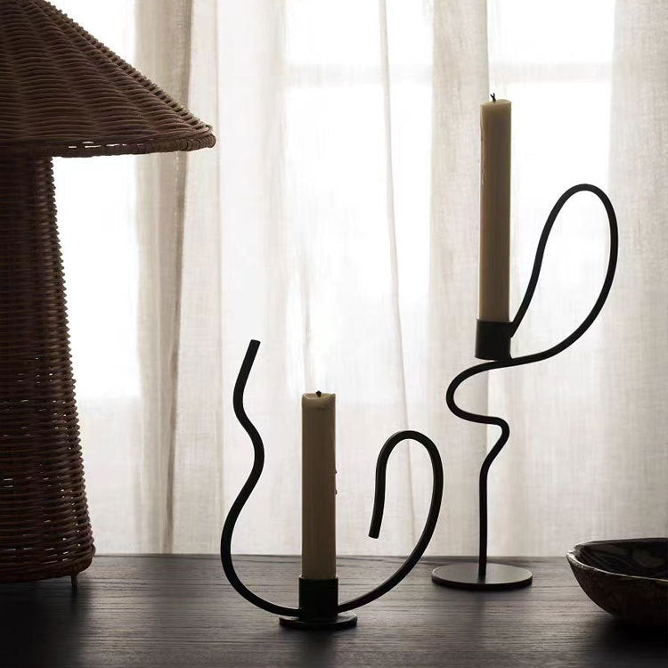 Artistic Curved Candle Holder