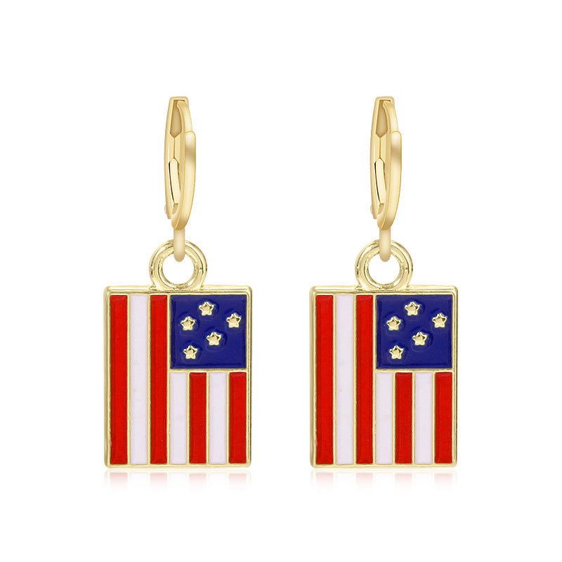 Women's long multi-layer star drop earrings with crystal embellishments and rhodium-plated alloy Bowlift