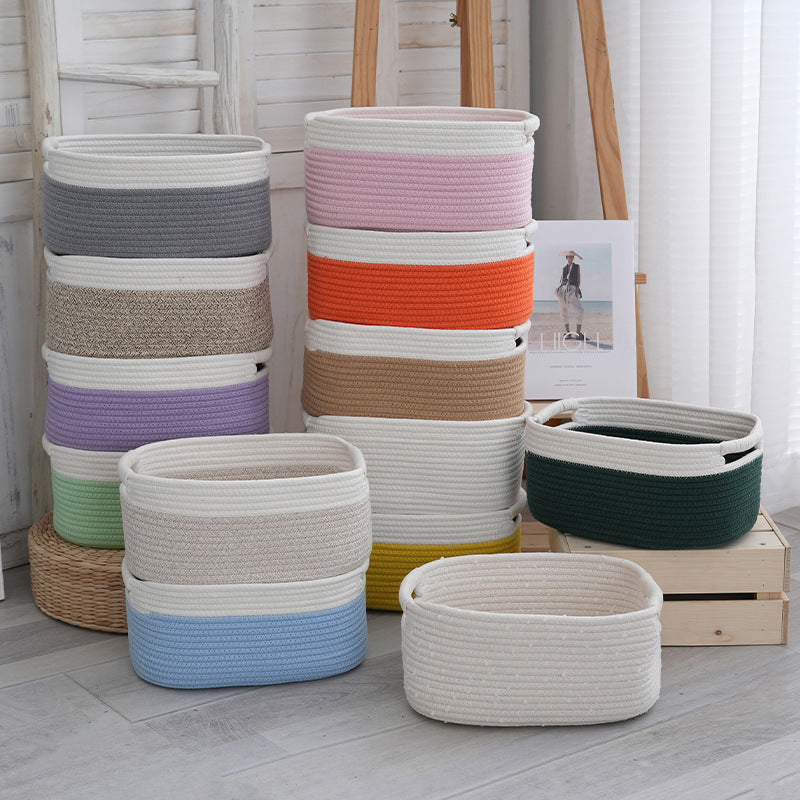 Natural storage basket with ribbons Bowlift