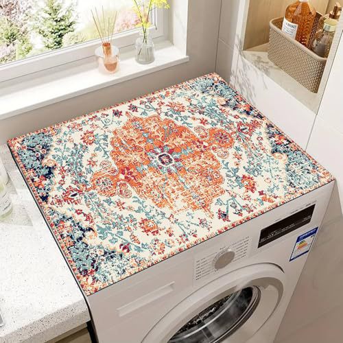 Decorative Laundry Room Counter Mat