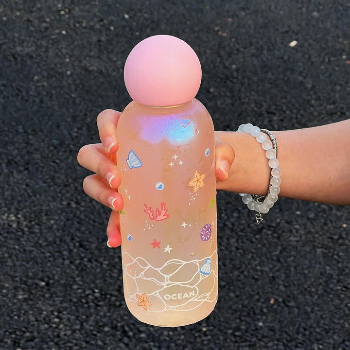 Ladies Glass Drinking Bottle Bowlift