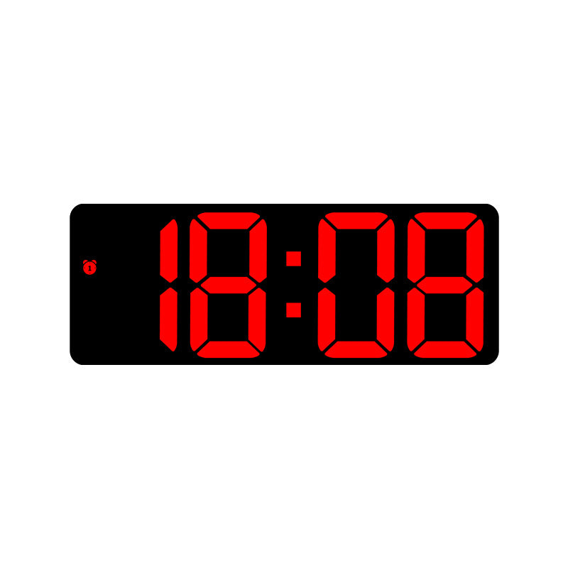 Digital LED clock with large display and colorful digits Bowlift